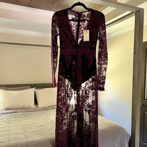NWT Free People / for Love and Lemons Temecula Maxi Dress